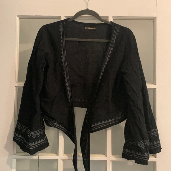 Matching cotton set - bell sleeve tie top with Thai fisherman pants - free size - Picture 4 of 10